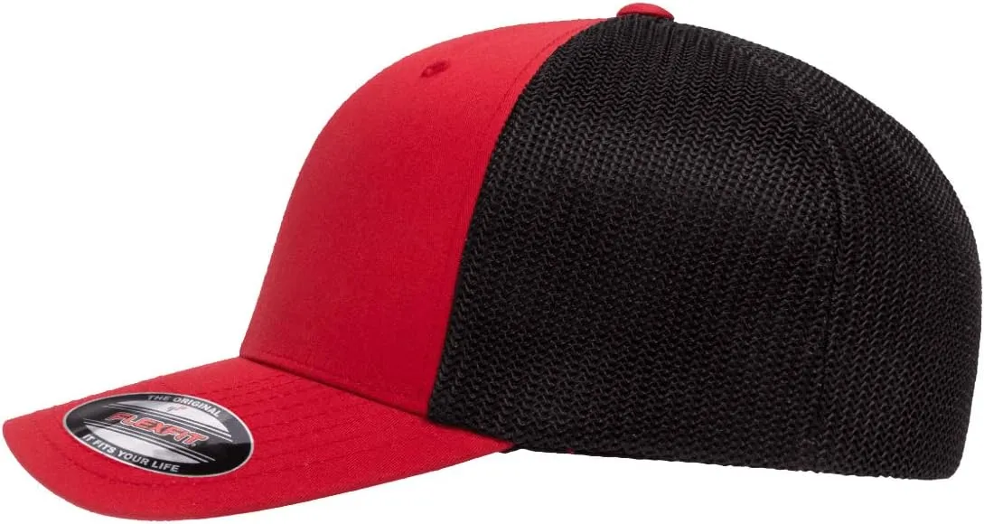 1960-64 Corvair Convertible Outline Design Flexfit Trucker Mesh Fitted Cap