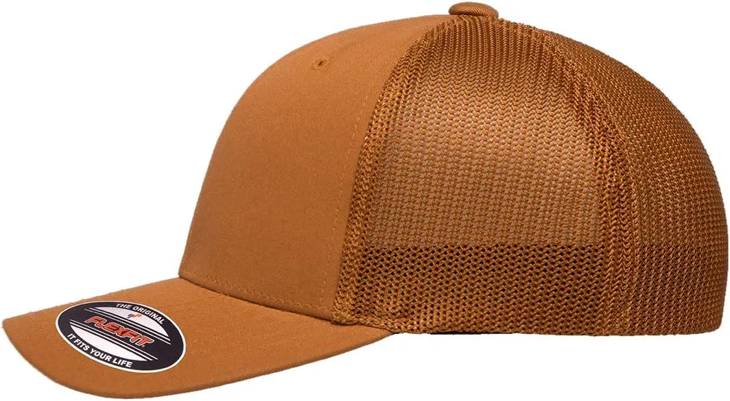 1960-64 Corvair Convertible Outline Design Flexfit Trucker Mesh Fitted Cap