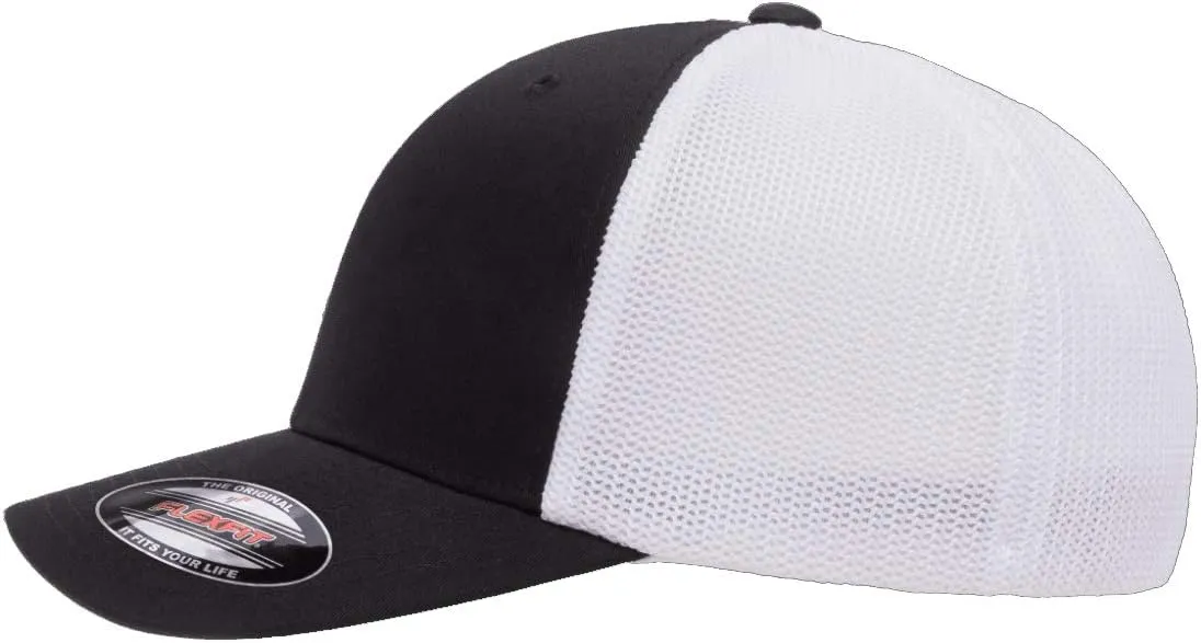 1960-64 Corvair Convertible Outline Design Flexfit Trucker Mesh Fitted Cap