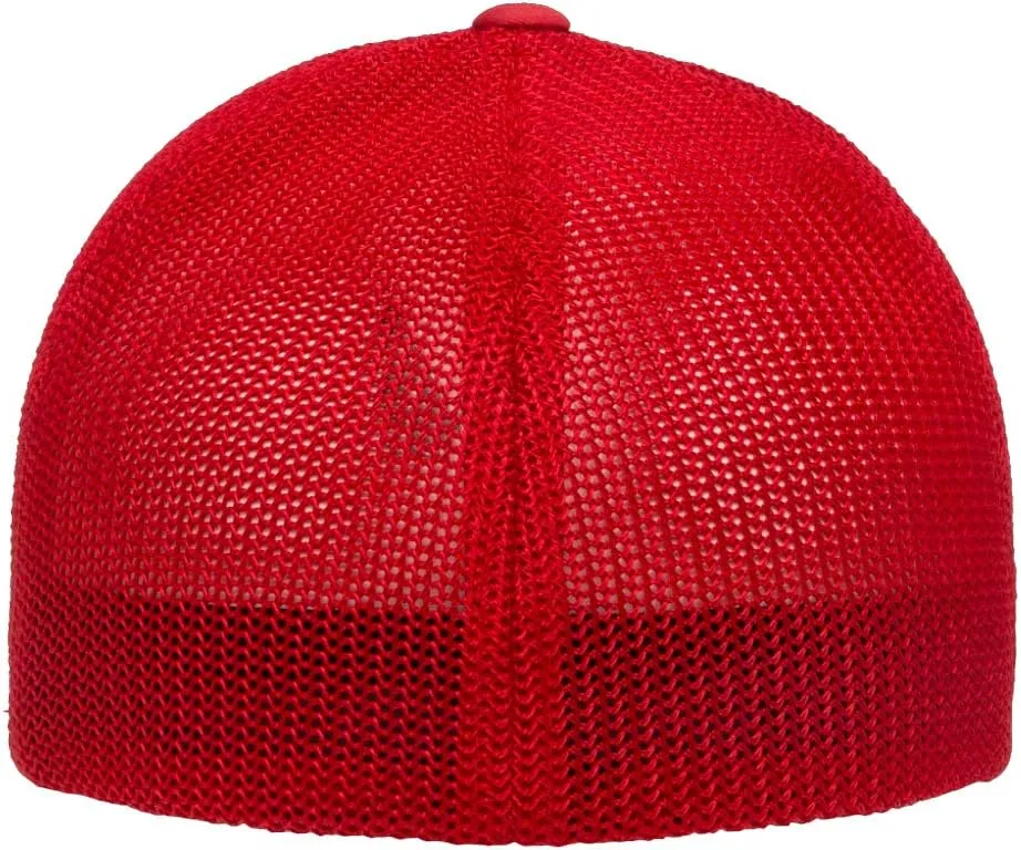 2008 Bullitt Ford Mustang Classic Outline Design Flexfit 6511 Trucker Mesh Fitted Cap