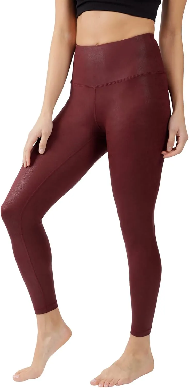 90 Degree By Reflex Womens High Waist Squat Proof Ankle Length Printed Leggings