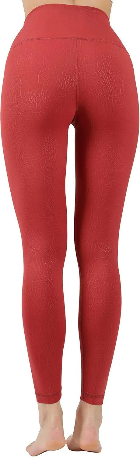 90 Degree By Reflex Womens High Waist Squat Proof Ankle Length Printed Leggings