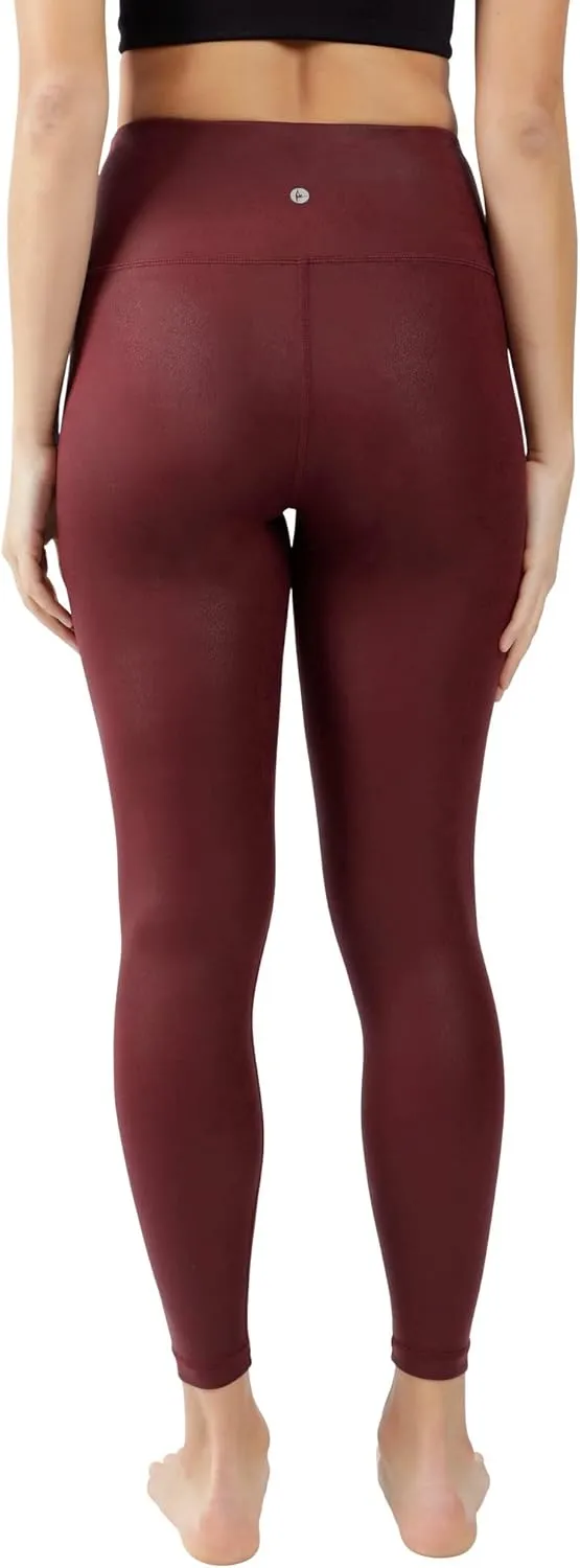 90 Degree By Reflex Womens High Waist Squat Proof Ankle Length Printed Leggings