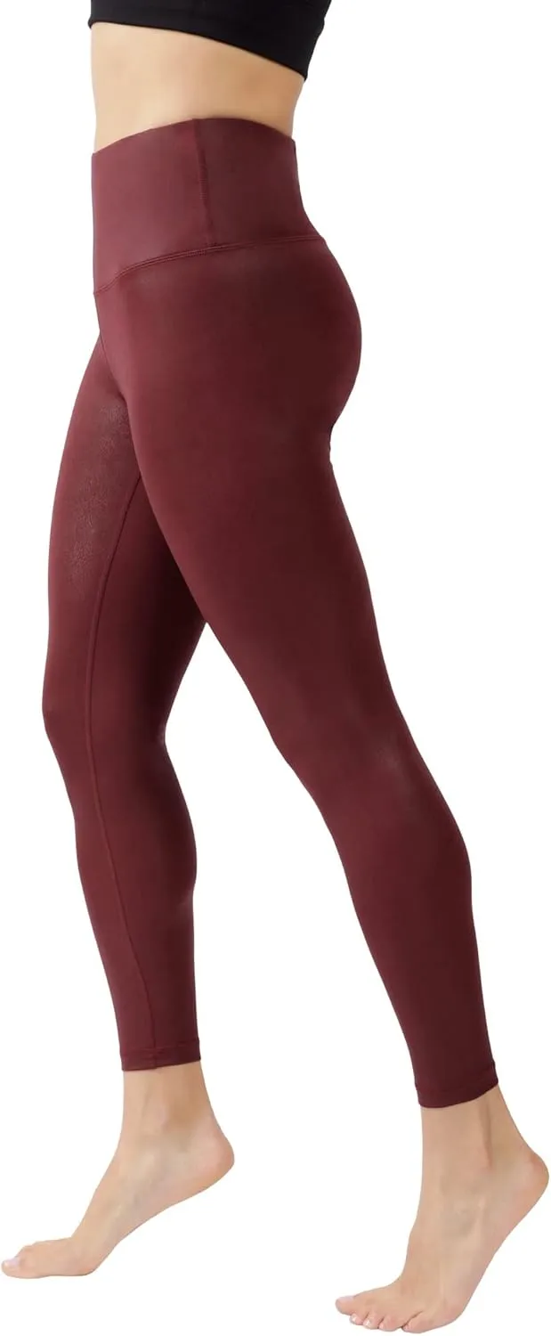 90 Degree By Reflex Womens High Waist Squat Proof Ankle Length Printed Leggings