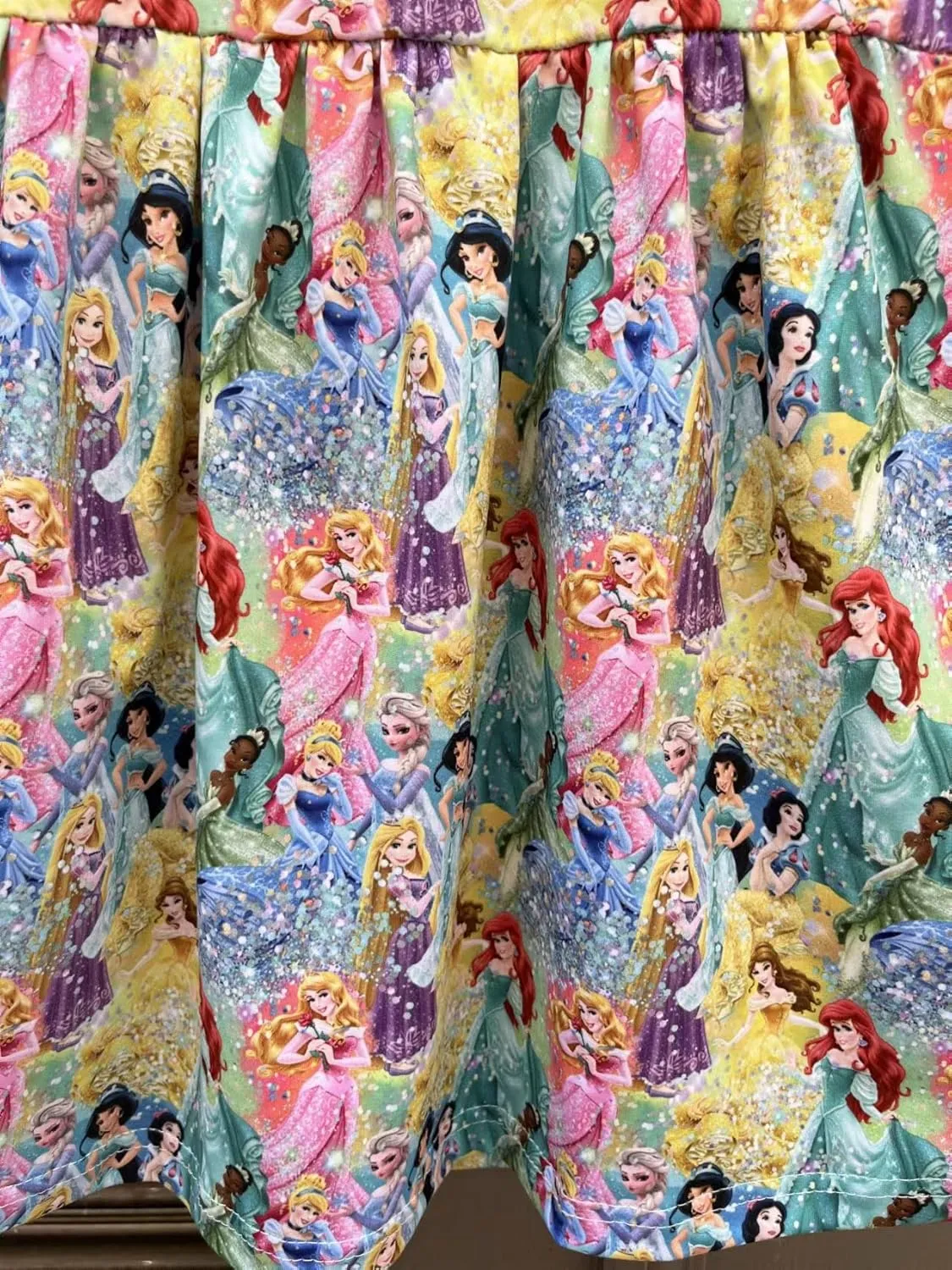 AQHOFSV Baby Girls Flutter Sleeve Cartoon Printed Toddlers Spring Summer Mickey Bow Dress