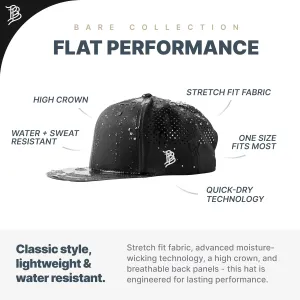 Branded Bills Party Eagle PVC Flat Performance, Snapback Closure, Lightweight, Comfortable Baseball Cap