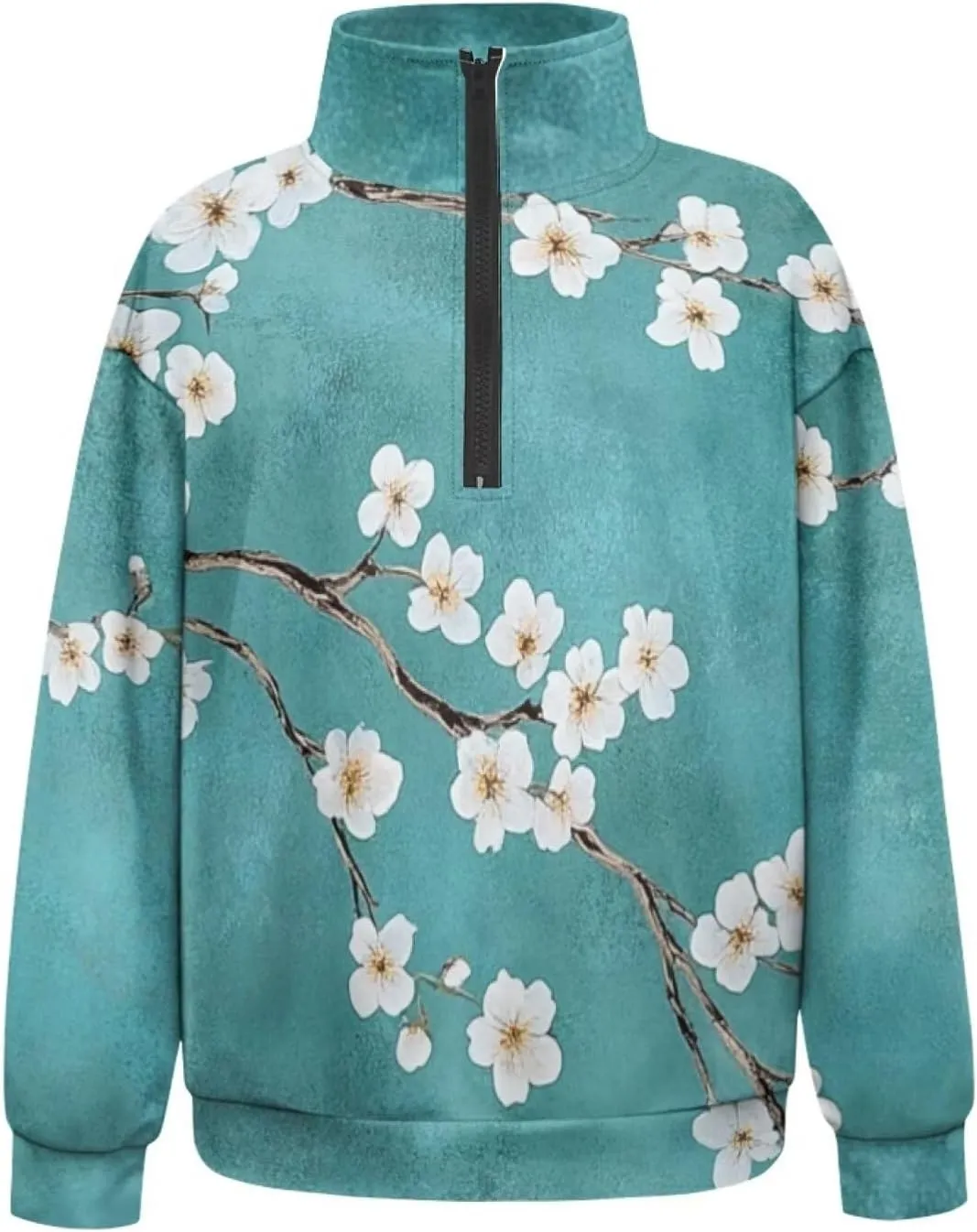 DISNIMO Fall Outfits for Women 2024 Sweatshirts Half Zip Pullover Cropped Tops
