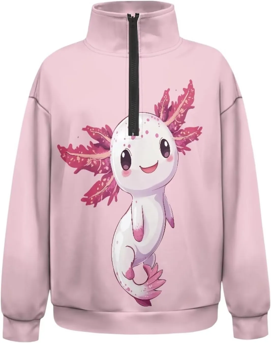 DISNIMO Fall Outfits for Women 2024 Sweatshirts Half Zip Pullover Cropped Tops