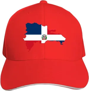 Dominican Rep Flag T Sun Caps Unisex Stylish Free Adjustment Baseball Cap