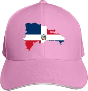 Dominican Rep Flag T Sun Caps Unisex Stylish Free Adjustment Baseball Cap