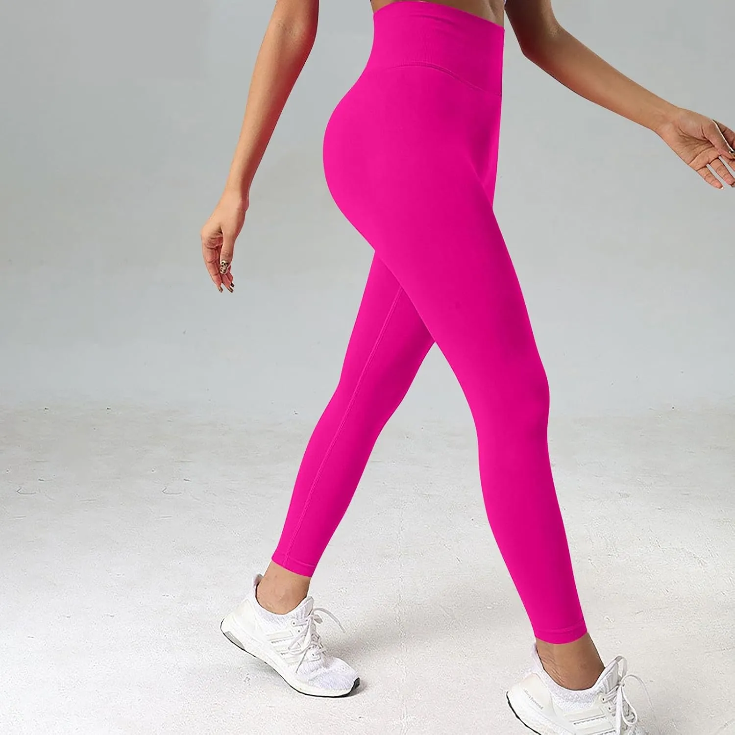 fanmpghleoo Butt Scrunch Leggings for Women Tummy Control High Waisted Yoga Pants Butt Lifting Gym Athletic Workout Leggings
