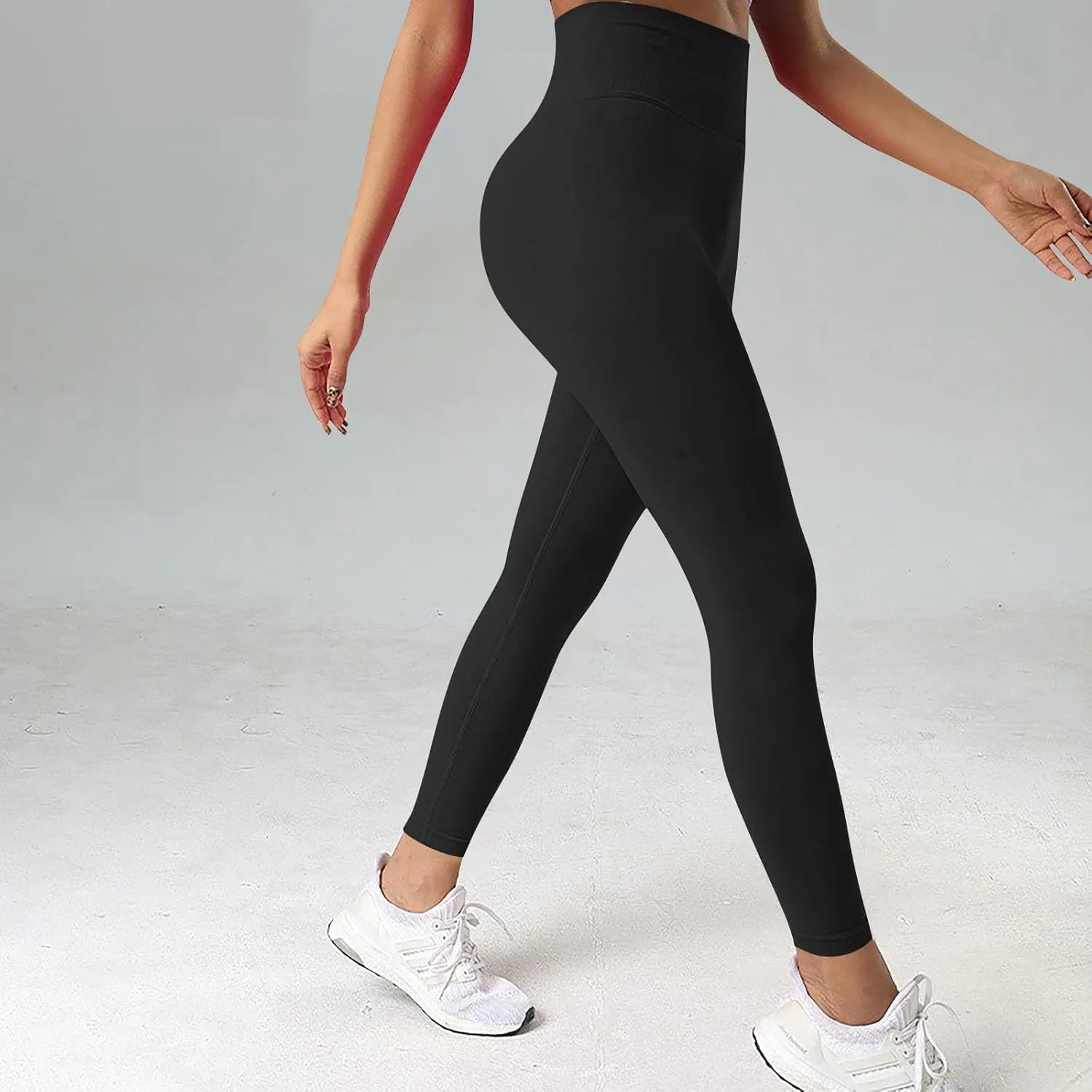 fanmpghleoo Butt Scrunch Leggings for Women Tummy Control High Waisted Yoga Pants Butt Lifting Gym Athletic Workout Leggings
