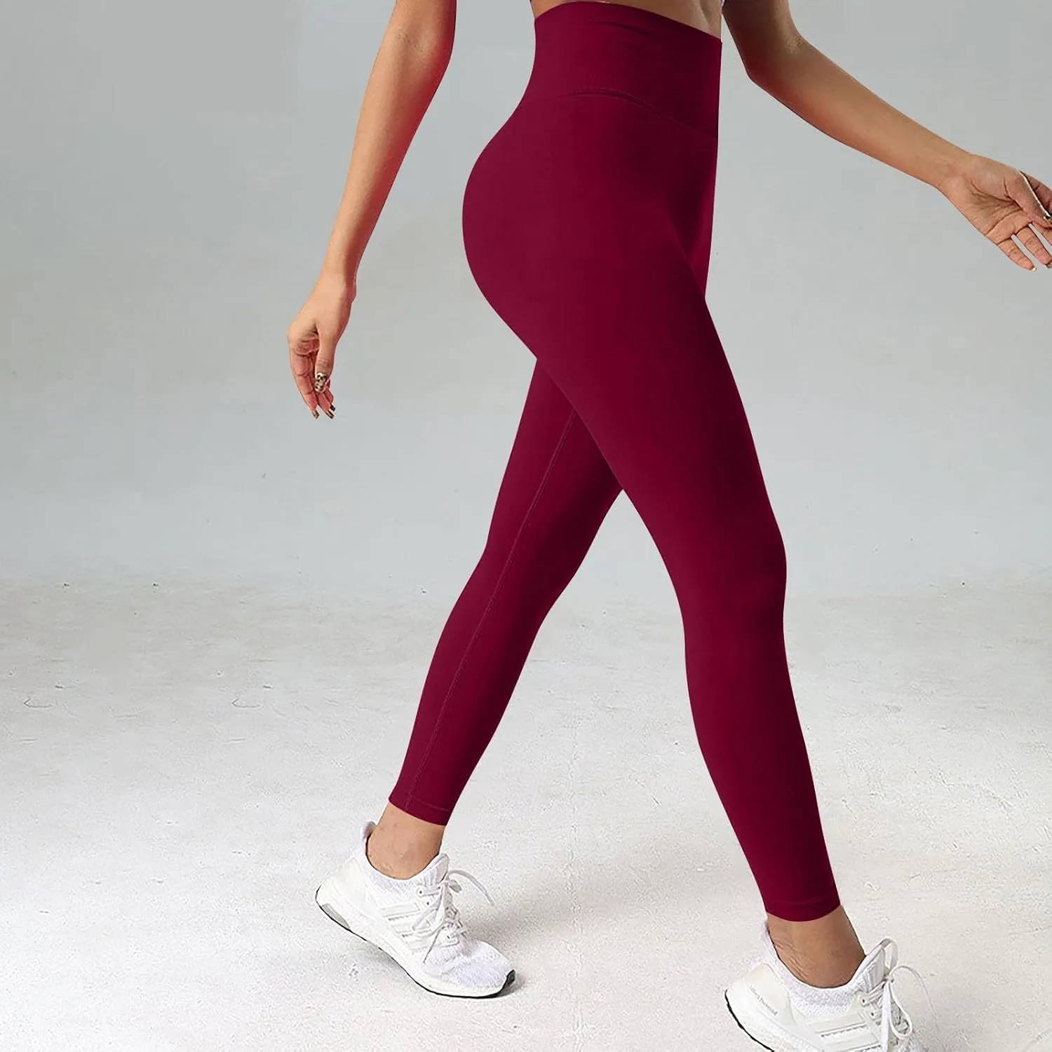 fanmpghleoo Butt Scrunch Leggings for Women Tummy Control High Waisted Yoga Pants Butt Lifting Gym Athletic Workout Leggings