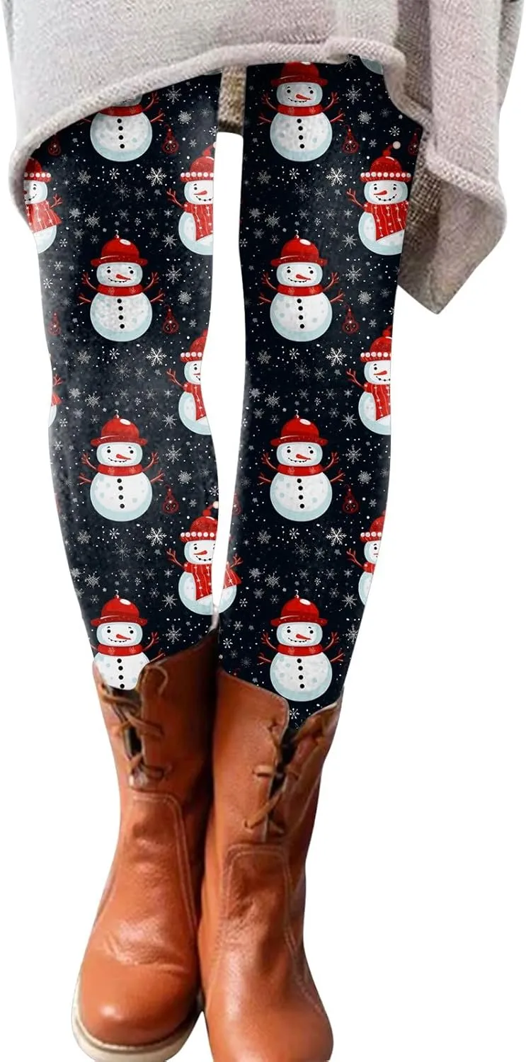 Fleece Lined Tights Women Length Elastic Fashion Soft Daily Transparent White Ash S 5XL Fall & Winter Cold Weather