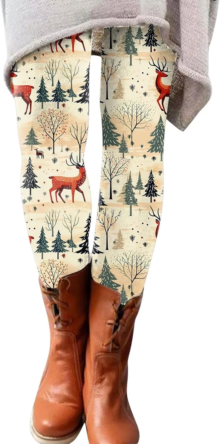 Fleece Lined Tights Women Length Elastic Fashion Soft Daily Transparent White Ash S 5XL Fall & Winter Cold Weather