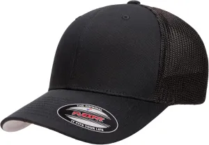 Flexfit 6511 Fitted Mid-Profile Stretchable Mesh Panels Trucker Cap | Bulk Pack Available
