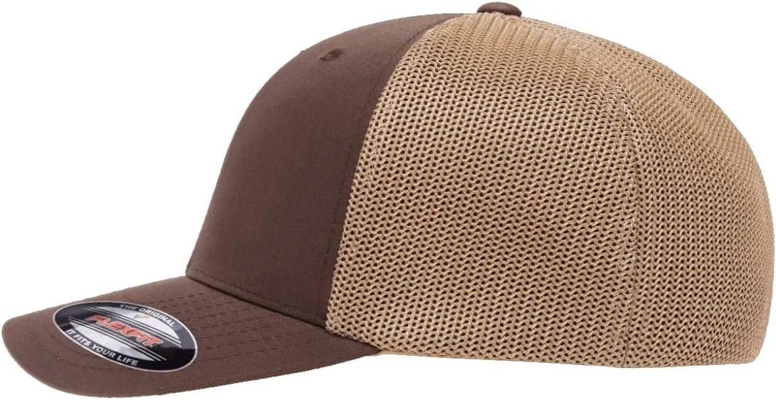 Ford Racing Logo Flexfit 6511 Trucker Mesh Fitted Cap