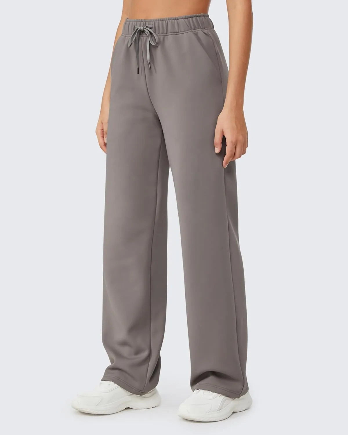 G4Free Wide Leg Sweatpants Women High Waisted Fleece Lined Pants with Pockets Winter Lounge Workout Yoga Trousers