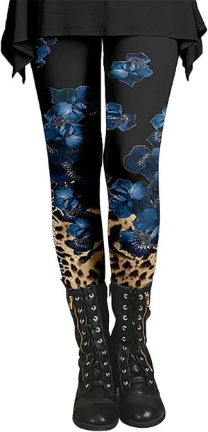 Gifts Plus Size Dressy High Waist Leggings for Women for Date Night Plus Size Skull Tights Compression Leggings Plus Size with Pockets High Waist Buttery Soft Womens Printed Leggings Set