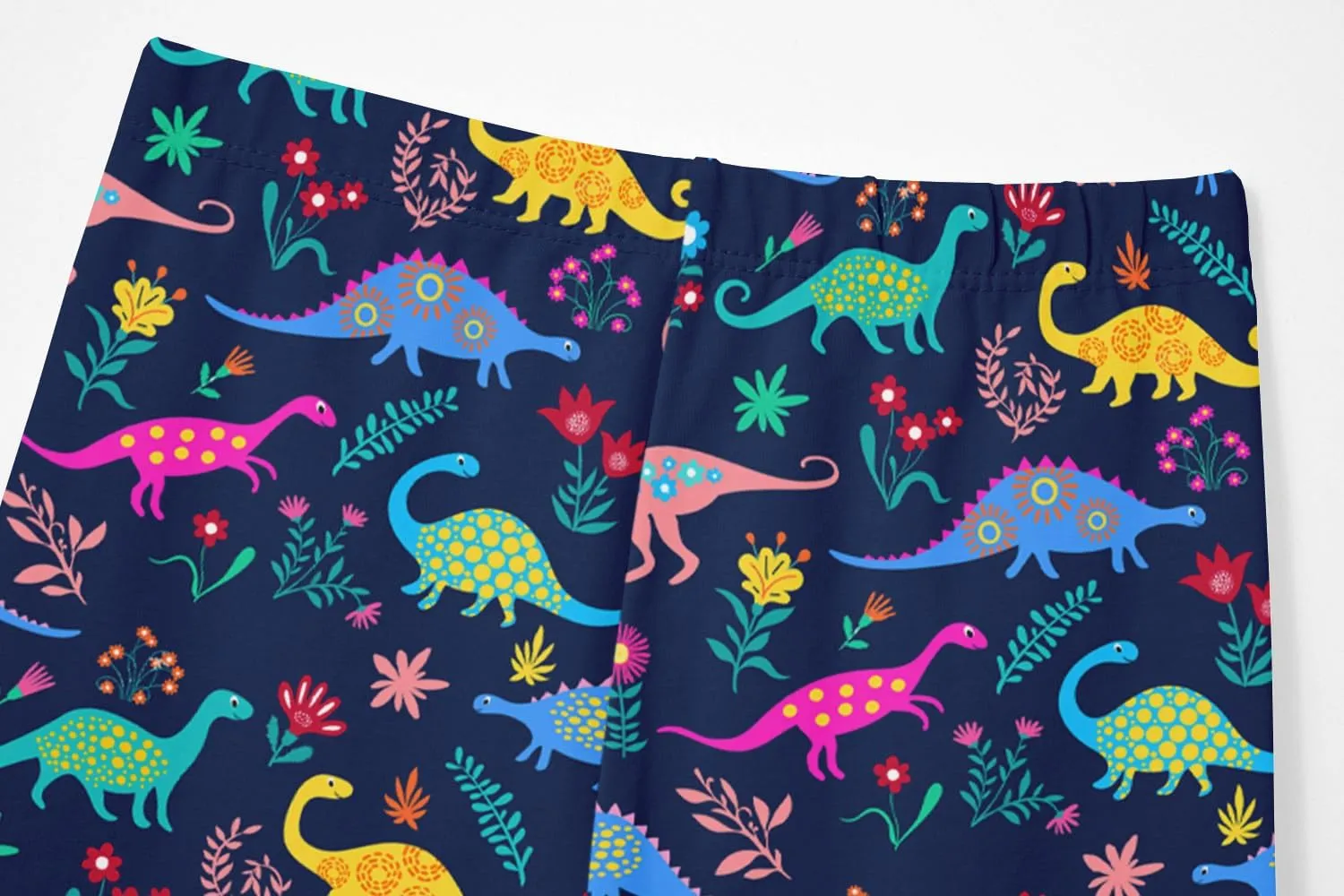 Girls' 3-Pack Printed Leggings Toddlers Active Stretch Leggings Little Kids Yoga Pants 3-10 Years