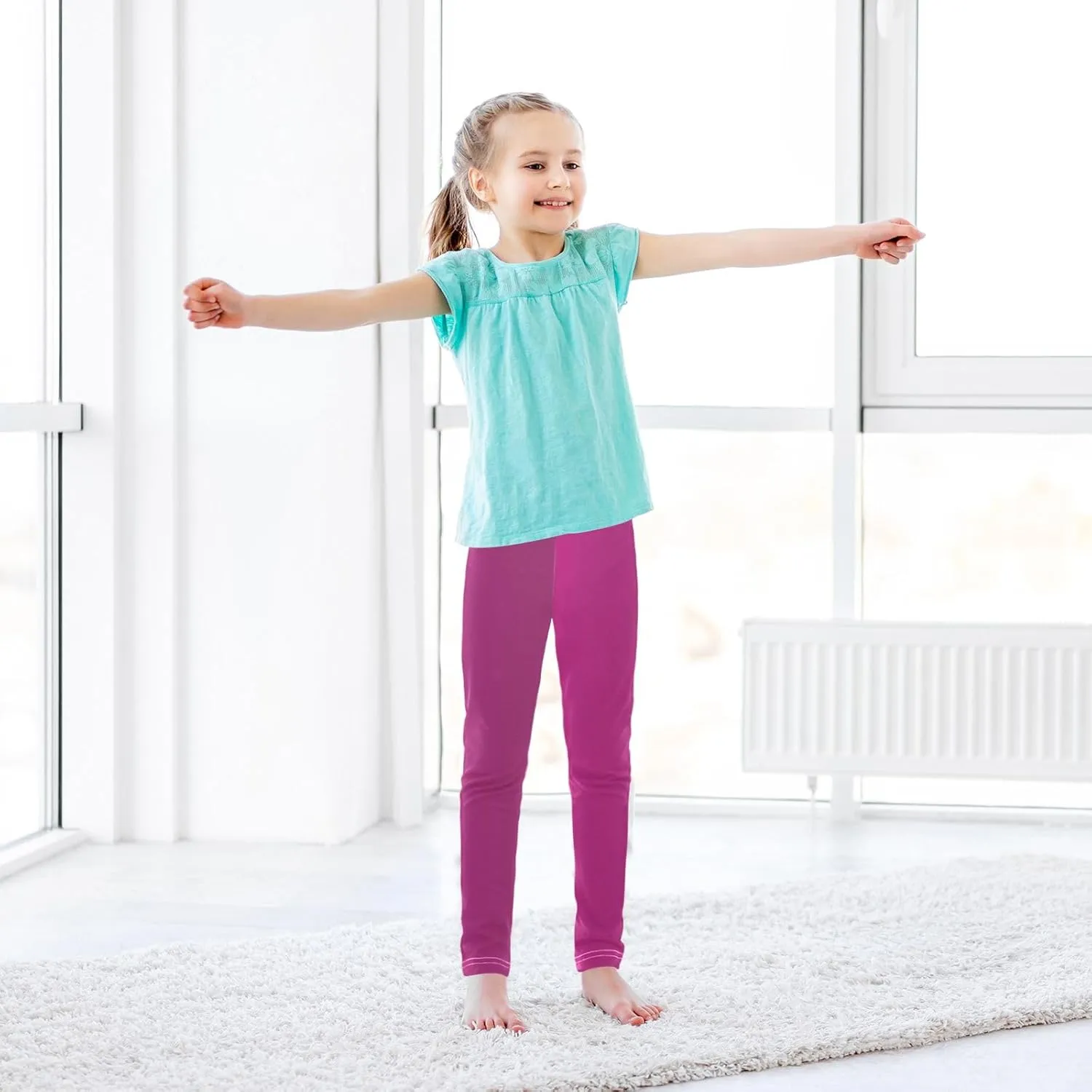 Girls Legging Kids Soft Stretchy Pants Full Length Girls Printed Leggings Yoga Pants