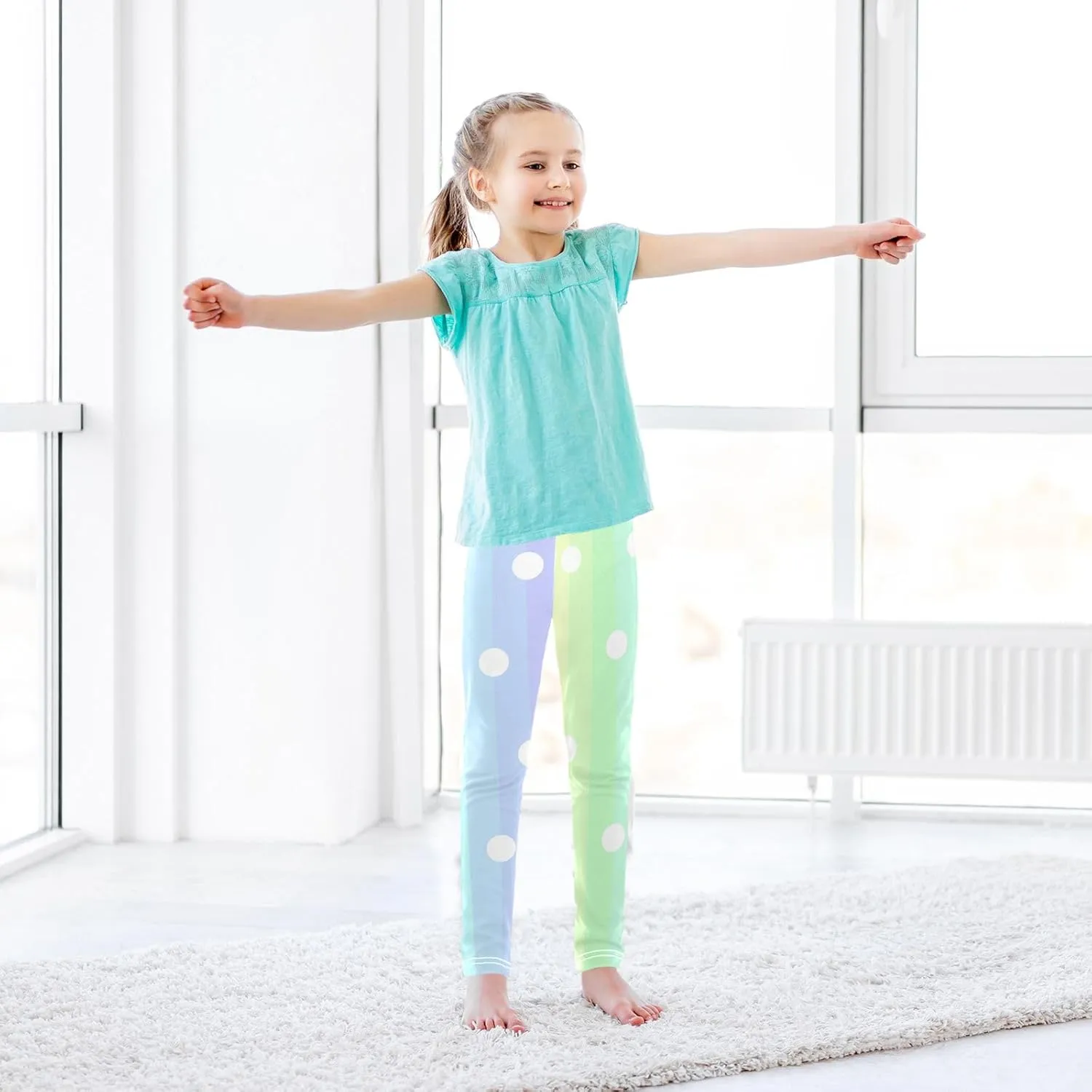 Girls Legging Kids Soft Stretchy Pants Full Length Girls Printed Leggings Yoga Pants
