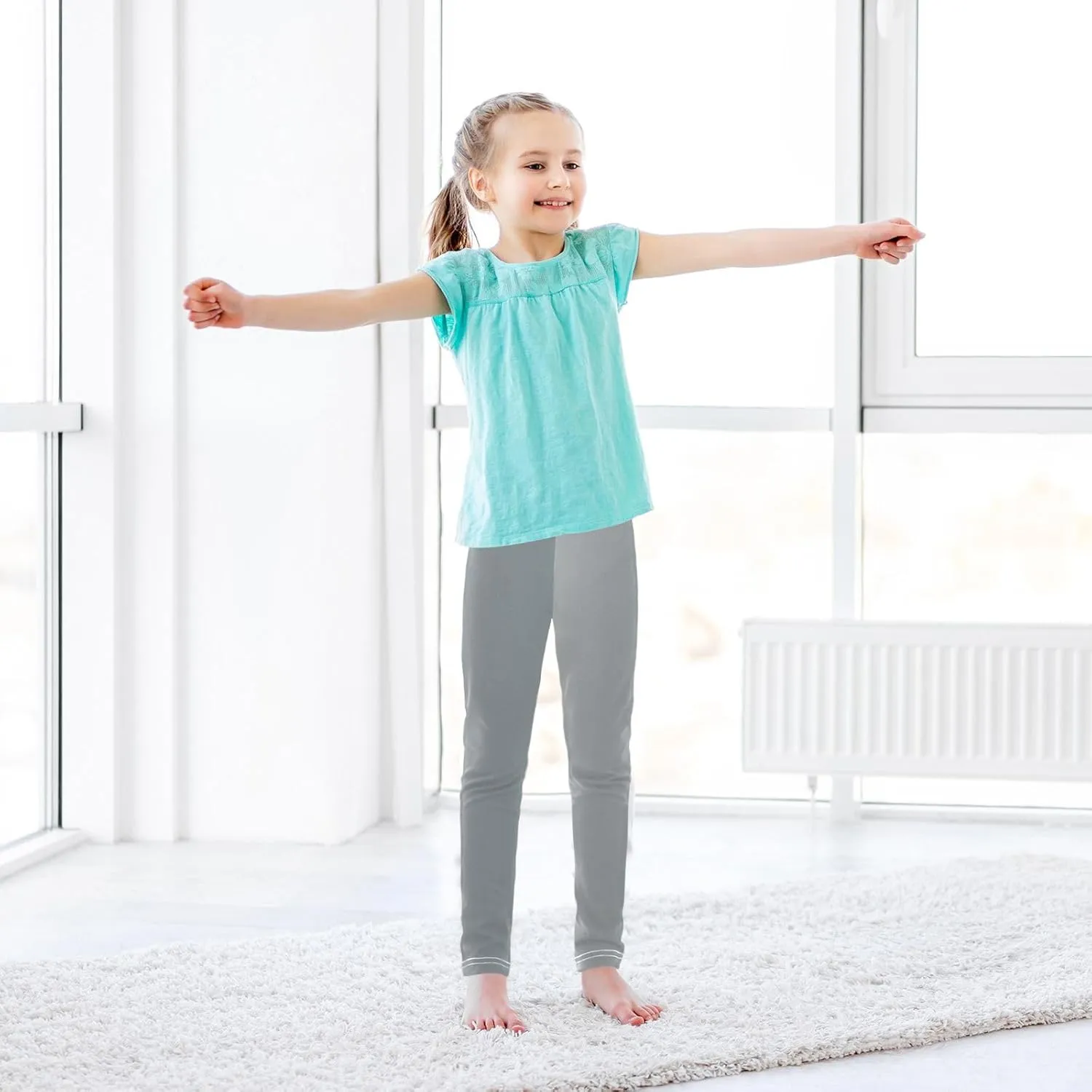 Girls Legging Kids Soft Stretchy Pants Full Length Girls Printed Leggings Yoga Pants