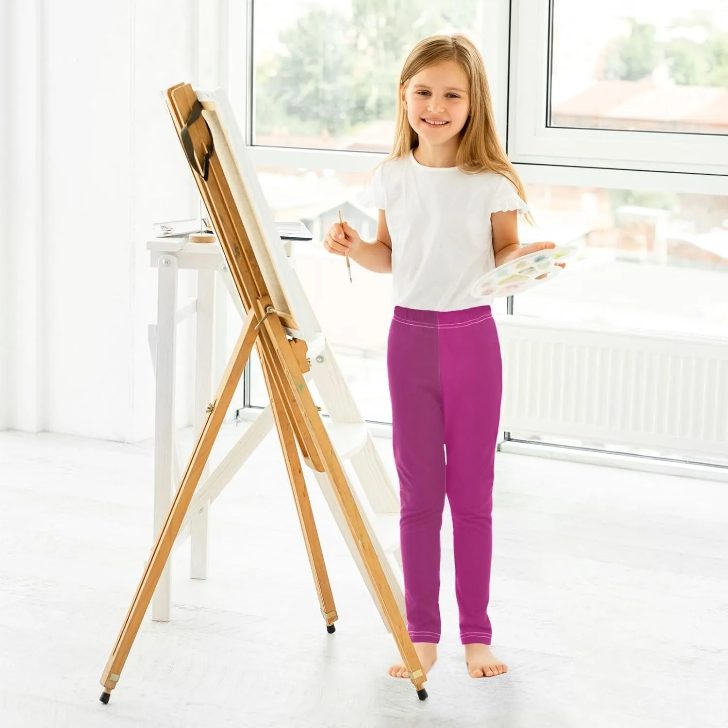 Girls Legging Kids Soft Stretchy Pants Full Length Girls Printed Leggings Yoga Pants