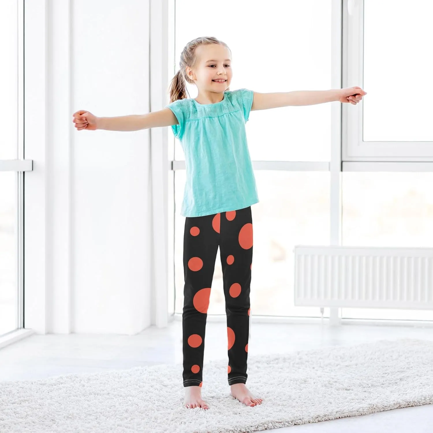 Girls Legging Kids Soft Stretchy Pants Full Length Girls Printed Leggings Yoga Pants