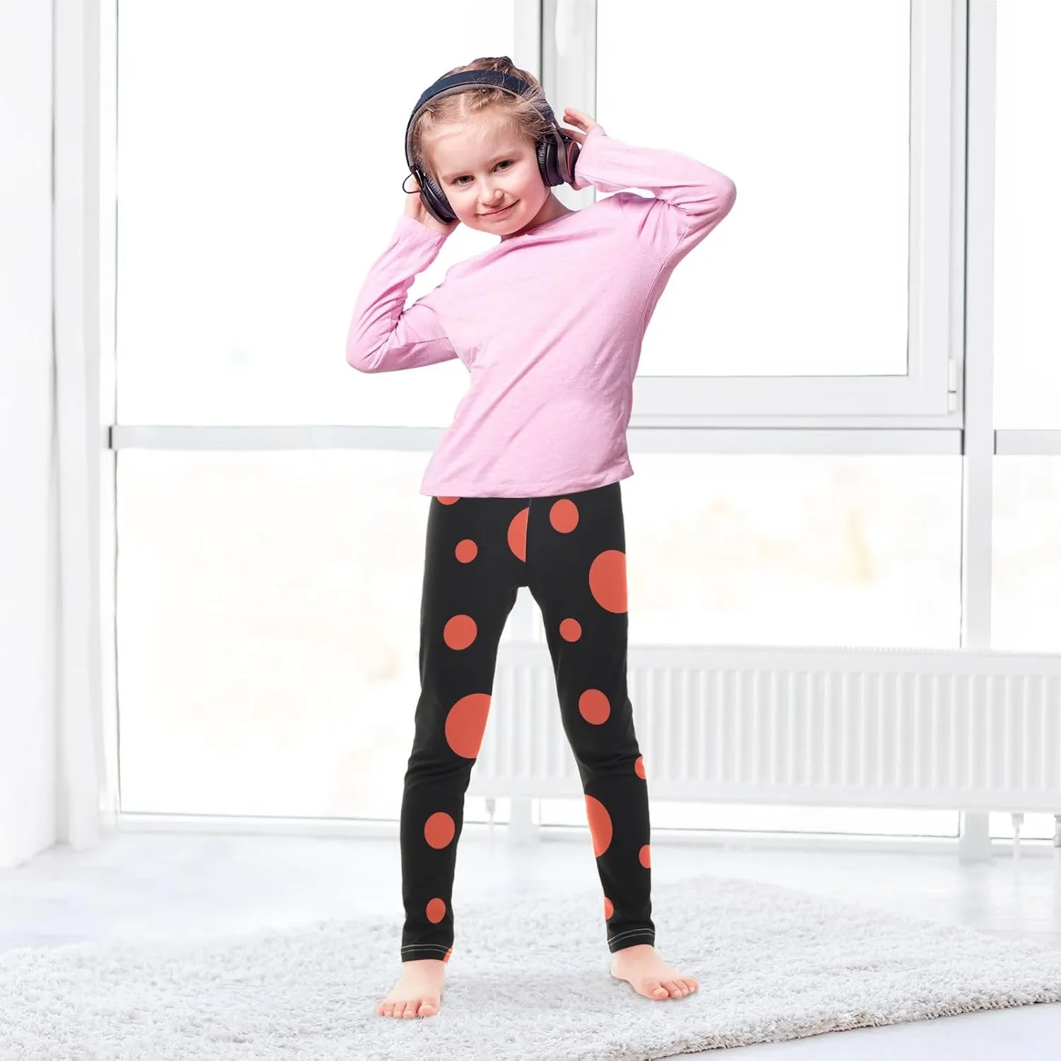 Girls Legging Kids Soft Stretchy Pants Full Length Girls Printed Leggings Yoga Pants