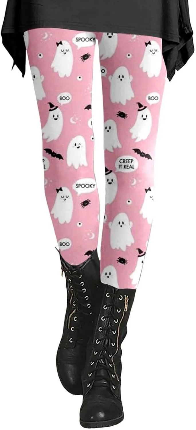Halloween Leggings for Women Halloween Printed Leggings Workout Sport Trousers Pants Gym Athletic Running Yoga Pants