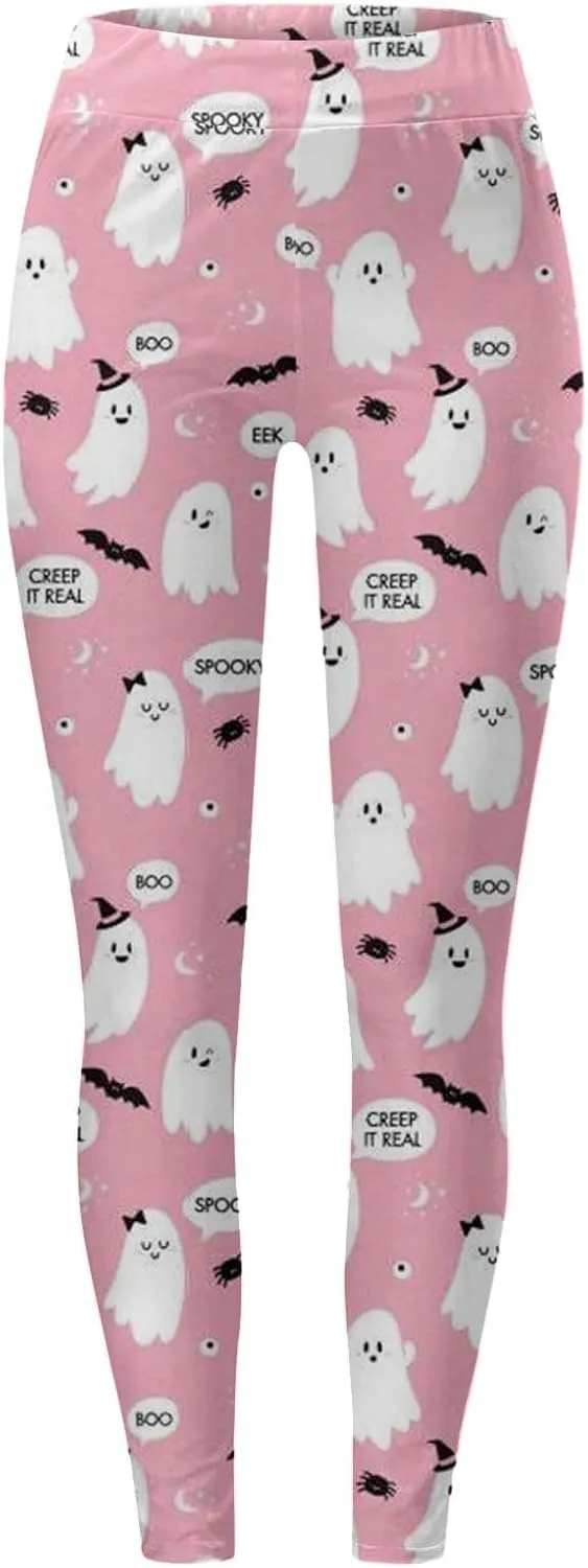 Halloween Leggings for Women Halloween Printed Leggings Workout Sport Trousers Pants Gym Athletic Running Yoga Pants