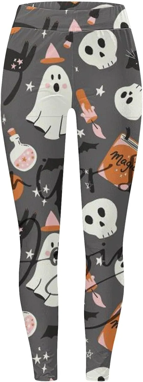Halloween Leggings for Women Halloween Printed Leggings Workout Sport Trousers Pants Gym Athletic Running Yoga Pants