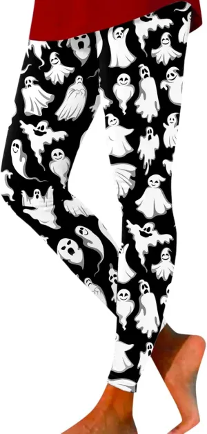 Halloween Leggings for Women Halloween Printed Leggings Workout Sport Trousers Pants Gym Athletic Running Yoga Pants
