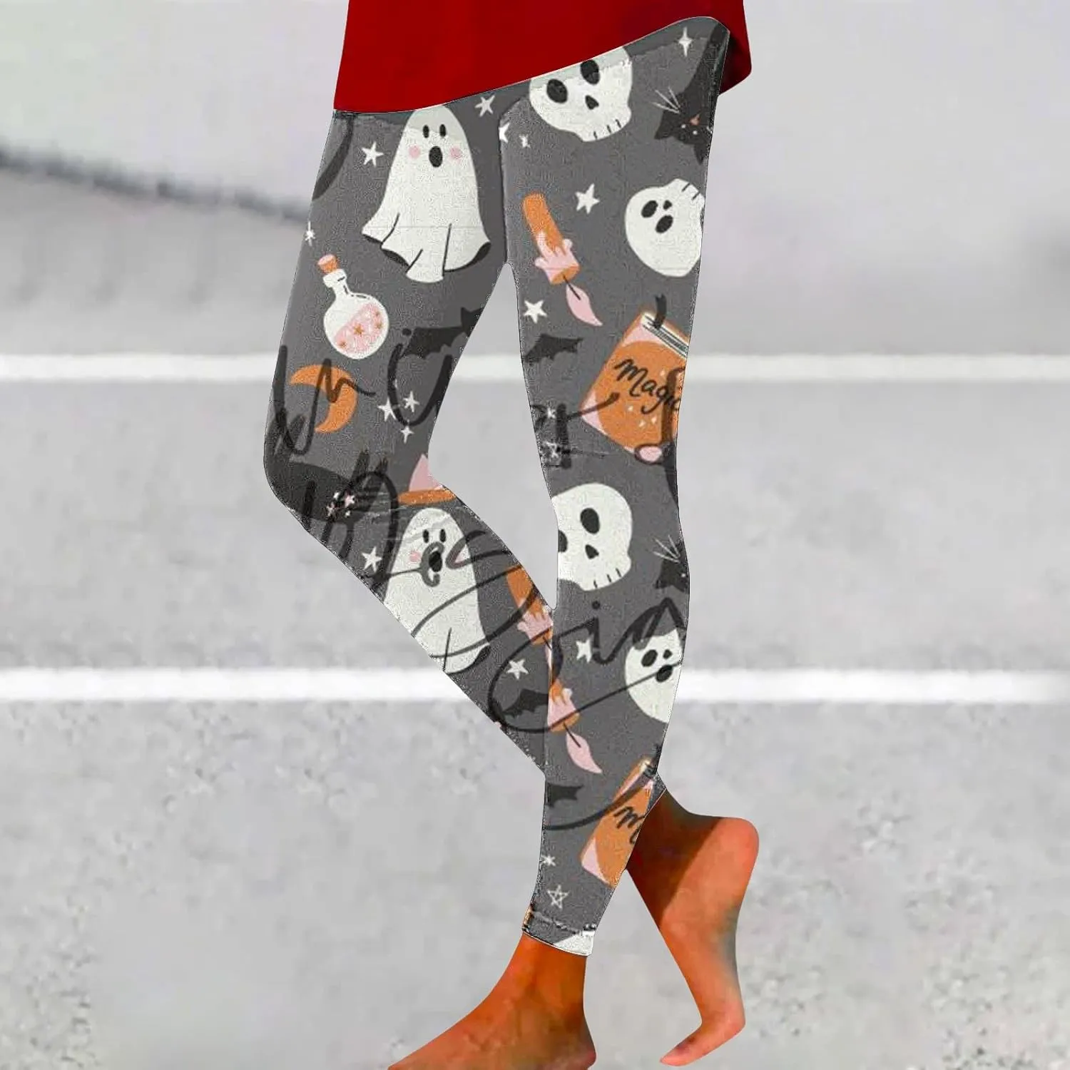 Halloween Leggings for Women Halloween Printed Leggings Workout Sport Trousers Pants Gym Athletic Running Yoga Pants