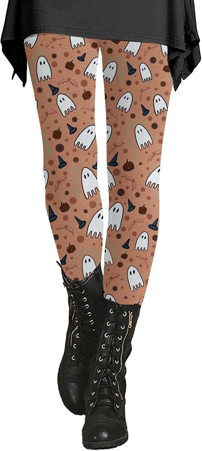 Halloween Leggings for Women Halloween Printed Leggings Workout Sport Trousers Pants Gym Athletic Running Yoga Pants