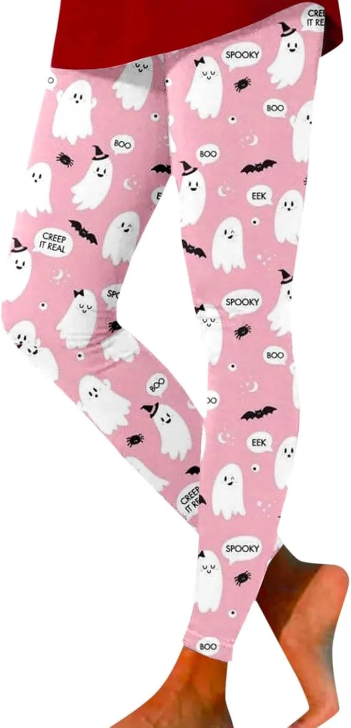Halloween Leggings for Women Halloween Printed Leggings Workout Sport Trousers Pants Gym Athletic Running Yoga Pants