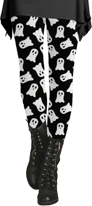 Halloween Leggings for Women Halloween Printed Leggings Workout Sport Trousers Pants Gym Athletic Running Yoga Pants