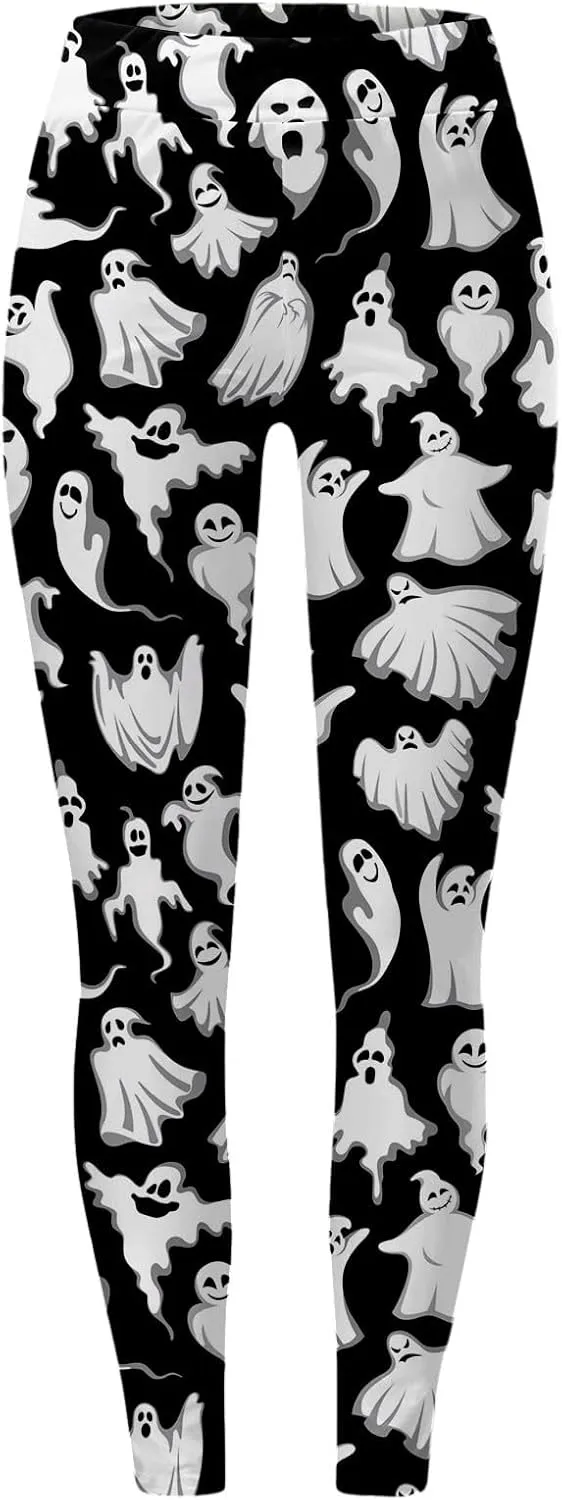 Halloween Leggings for Women Halloween Printed Leggings Workout Sport Trousers Pants Gym Athletic Running Yoga Pants