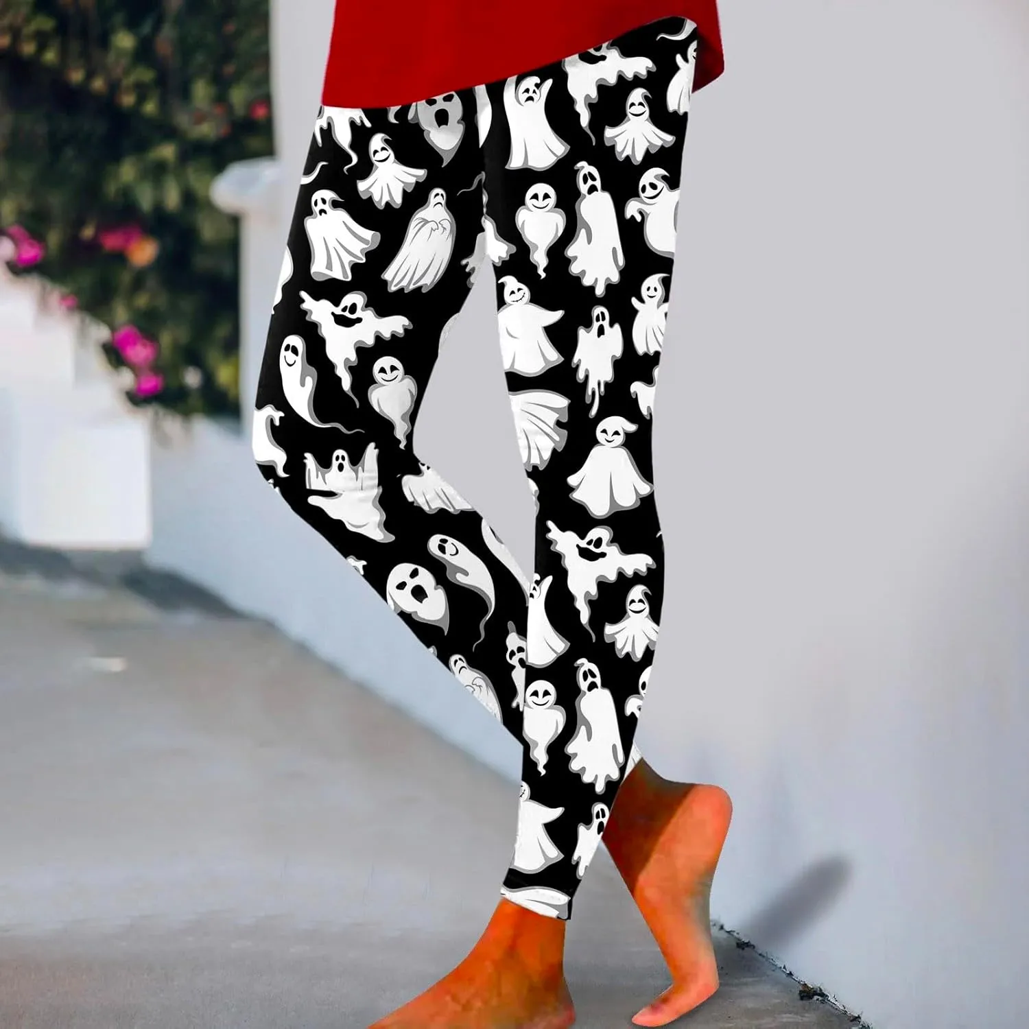 Halloween Leggings for Women Halloween Printed Leggings Workout Sport Trousers Pants Gym Athletic Running Yoga Pants