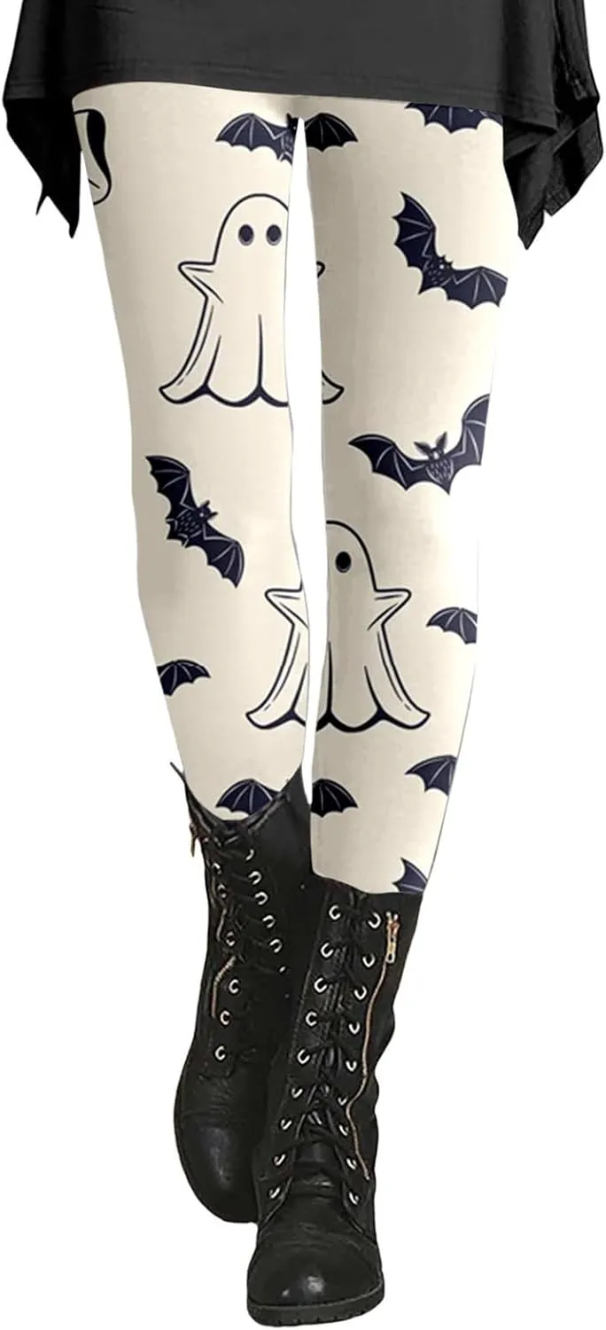 Halloween Leggings for Women Halloween Printed Leggings Workout Sport Trousers Pants Gym Athletic Running Yoga Pants