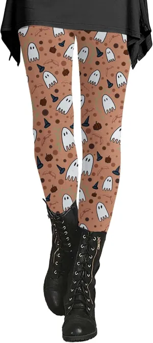 Halloween Leggings for Women Halloween Printed Leggings Workout Sport Trousers Pants Gym Athletic Running Yoga Pants