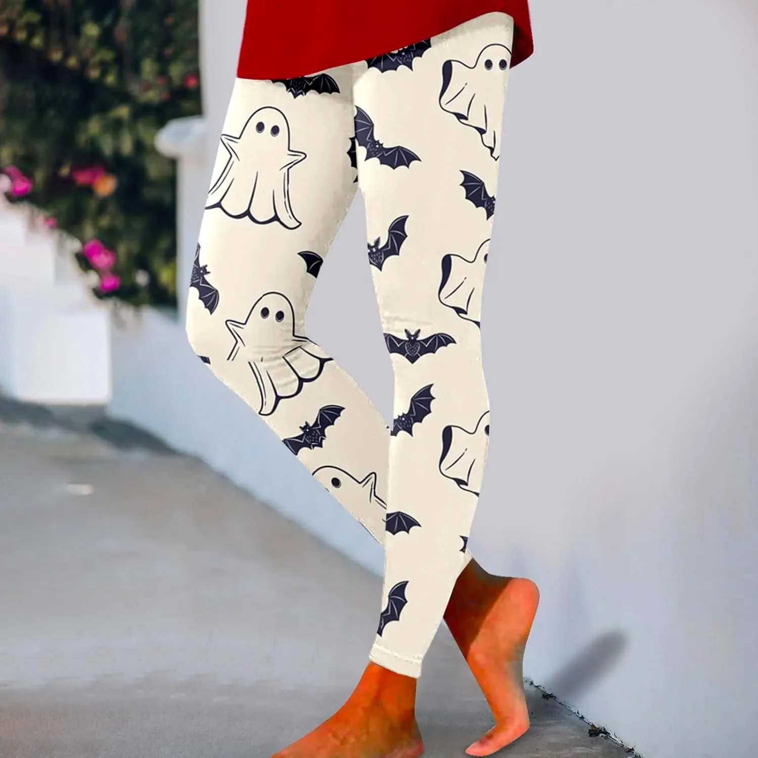 Halloween Leggings for Women Halloween Printed Leggings Workout Sport Trousers Pants Gym Athletic Running Yoga Pants