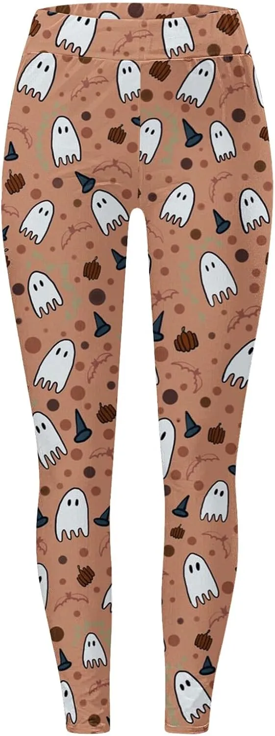 Halloween Leggings for Women Halloween Printed Leggings Workout Sport Trousers Pants Gym Athletic Running Yoga Pants