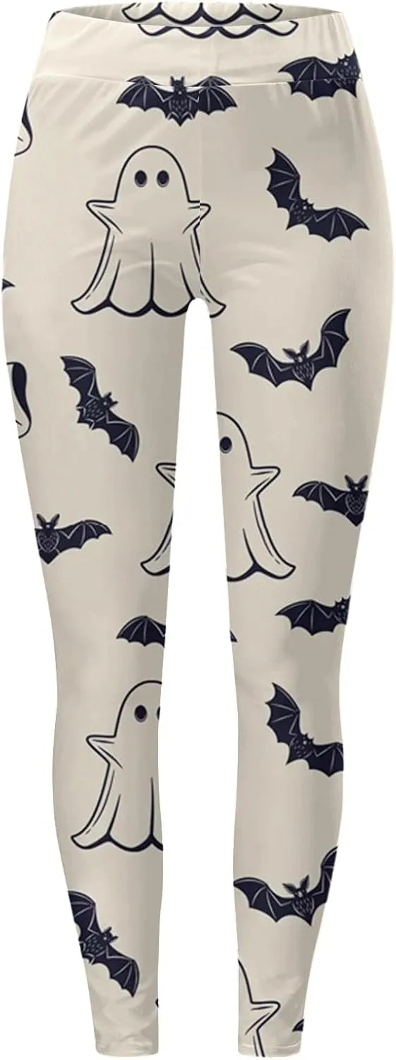 Halloween Leggings for Women Halloween Printed Leggings Workout Sport Trousers Pants Gym Athletic Running Yoga Pants