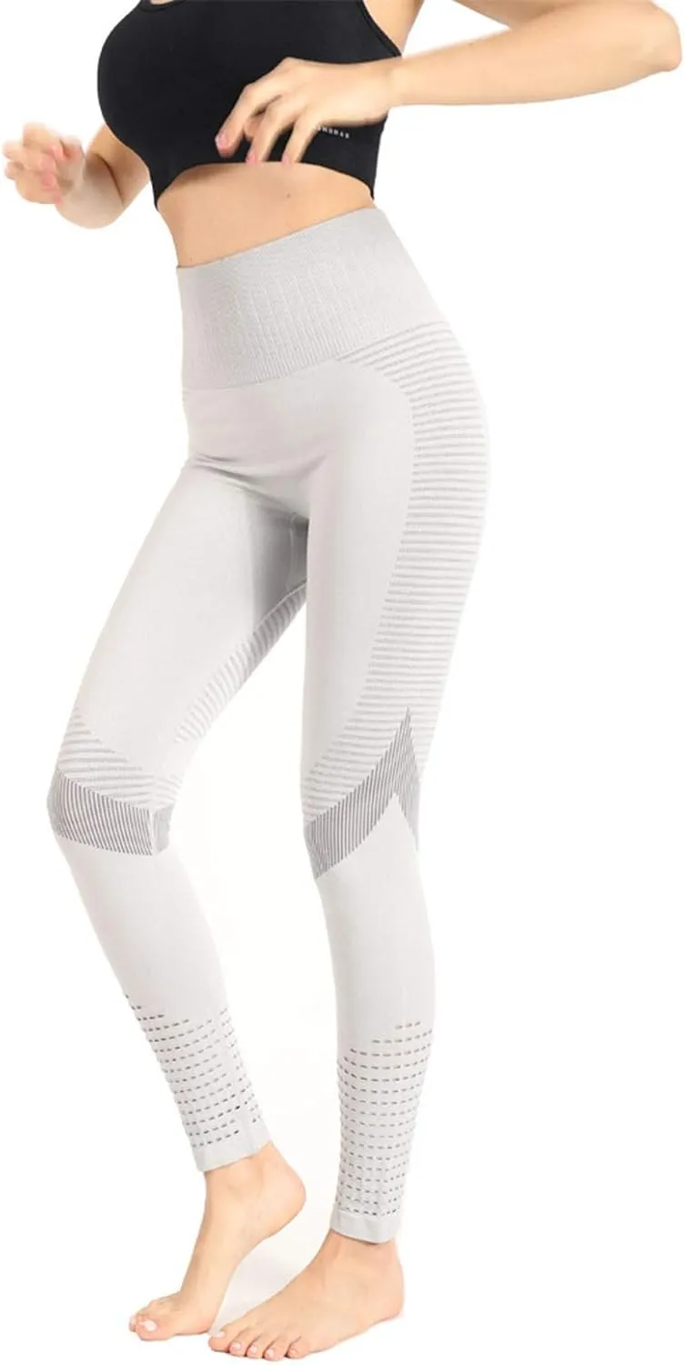 High Waisted Leggings Women's High Waist Workout Compression Seamless Fitness Yoga Leggings Tights Stretch Pants
