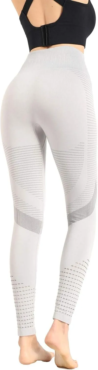 High Waisted Leggings Women's High Waist Workout Compression Seamless Fitness Yoga Leggings Tights Stretch Pants