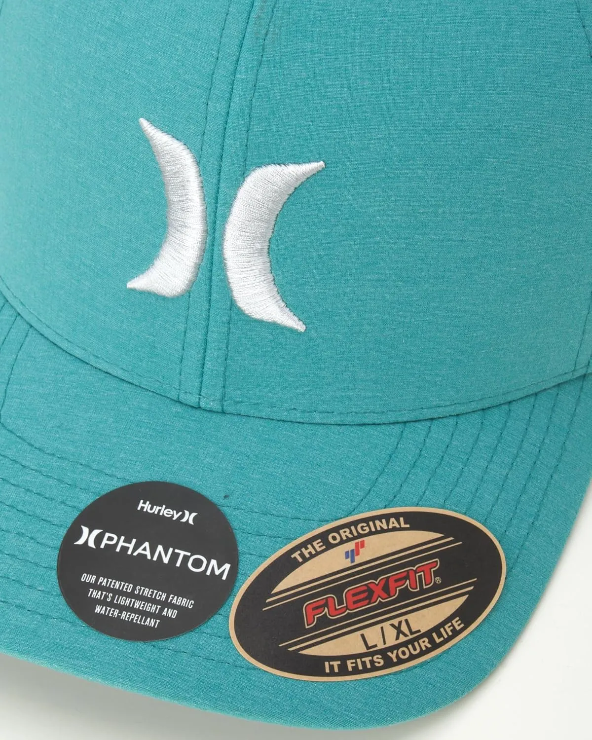 Hurley Men's Caps - Flexfit and Quick-Dry Phantom Curved Baseball Caps for Men - Classic Mens Trucker Hats (S-XL)