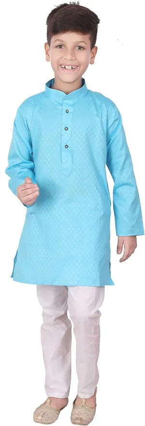 Indian Cotton Kurta Set For Boys | Traditional Kids Ethnic Wear | Pack of 1