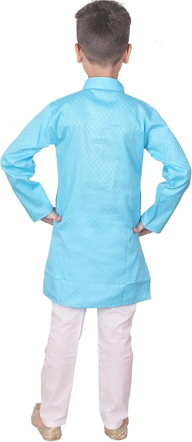 Indian Cotton Kurta Set For Boys | Traditional Kids Ethnic Wear | Pack of 1